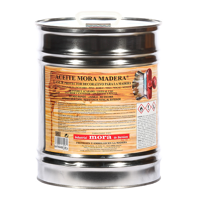 Aceite Mora Madera Brillo protector decorativo Barnices Mora